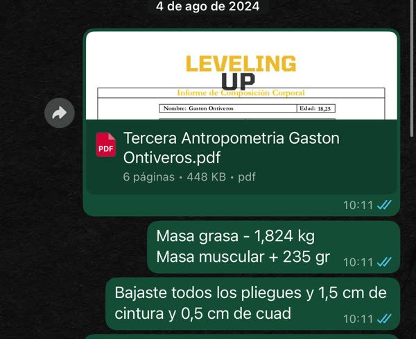 Chat de WhatsApp de Gastón con Bruno